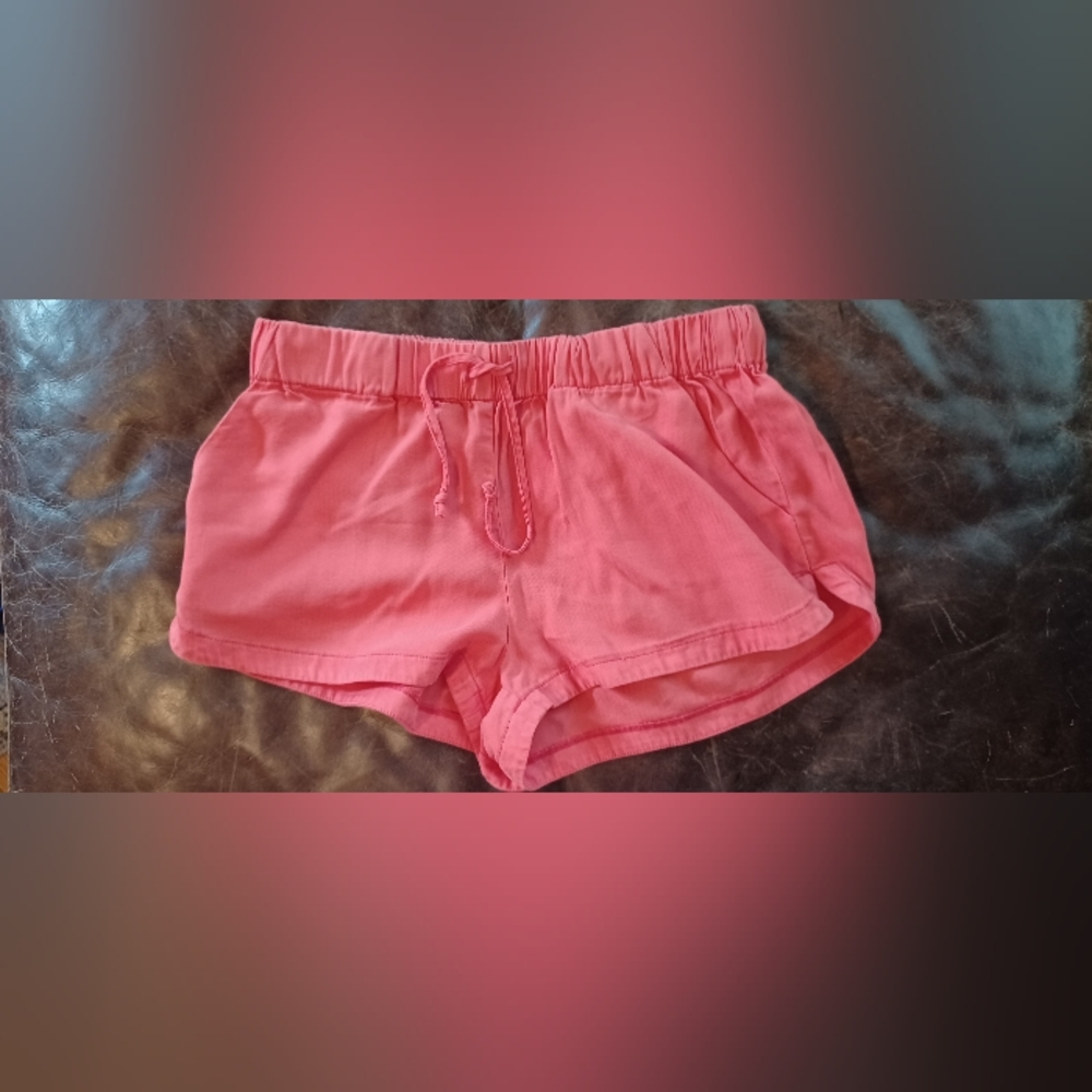 NWT On the Road coral drawstring elastic waist shorts XS